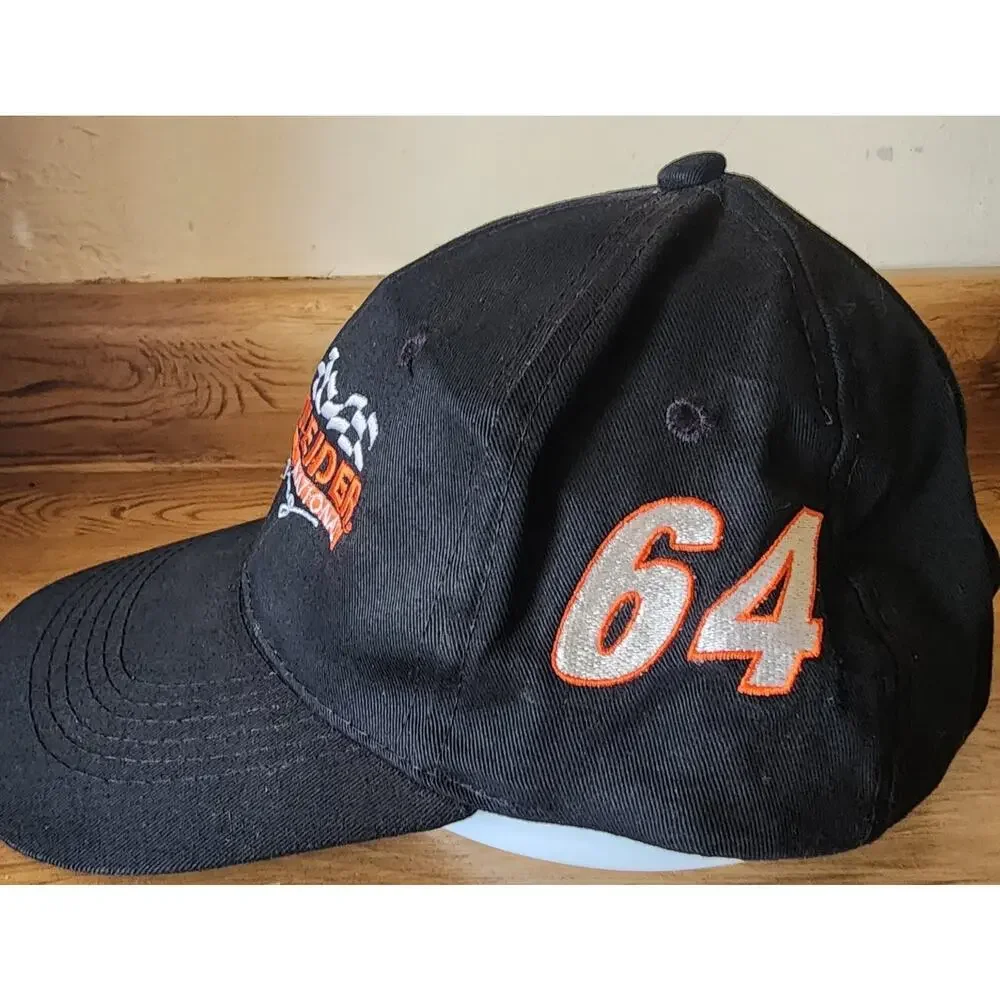 Schneider National Racing Dick Trickle #64 Sportsman Snapback Hat Men's Black